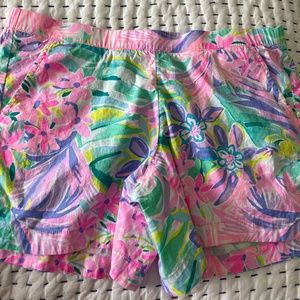 Lilly Pulitzer Ocean View Pull On Shorts (M)